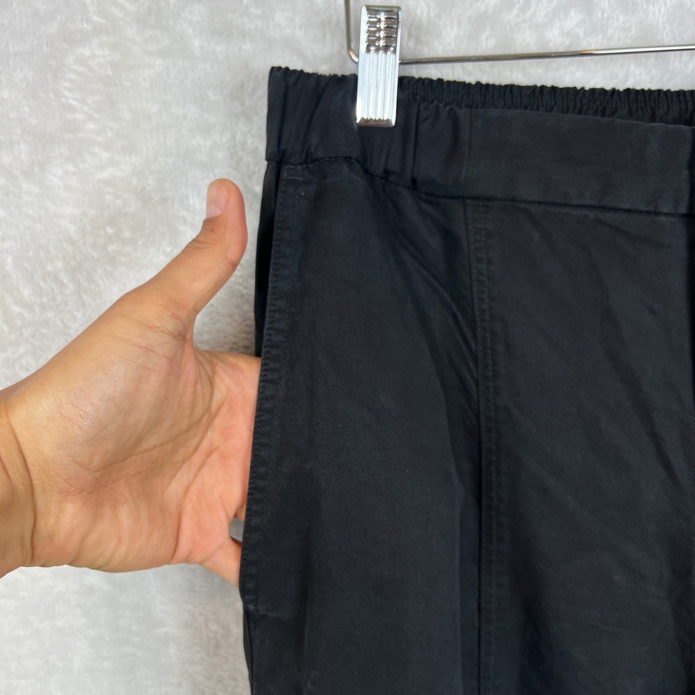Vuori Coastline Pants Womens L Black Wide Leg Lyocell Drawcord Hem Casual Travel - Picture 4 of 13